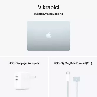 Apple MacBook Air 15"/M4/15.3"/2880x1864/24GB/512GB SSD/M4/Sequoia/Nebesko plava/1R