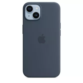 Silikonska maska za iPhone 14 s MagSafeom - olujno plava Silikonska maska za iPhone 14 s MagSafeom - olujno plava