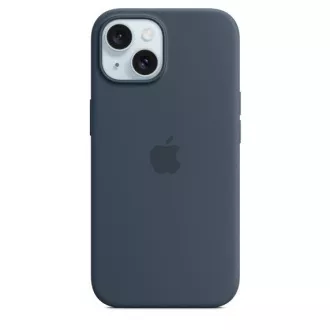 Silikonska maska za iPhone 15 s MagSafeom - olujno plava