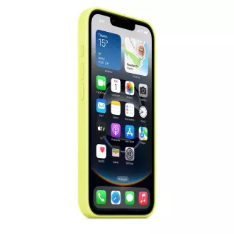 Silikonska maskica za iPhone 16e - neonsko žuta