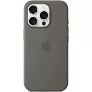 Silikonska maska za iPhone 16 Pro s MS - kameno siva