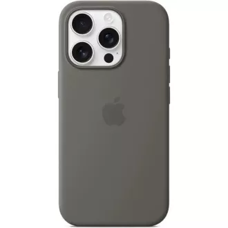 Silikonska maska za iPhone 16 Pro s MS - kameno siva