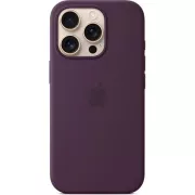 Silikonska maska za iPhone 16 Pro s MS - šljiva