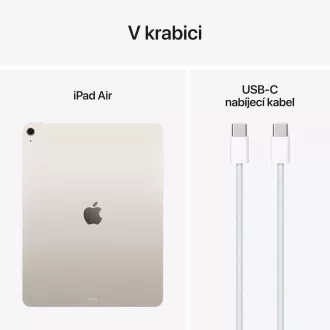 Apple iPad Air 13"/(M3) Wi-Fi/12.9"/2732x2048/8GB/256GB/iPadOS18/Starlight