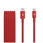 Beats USB-C/Lightning pleteni kabel (1,5 m) - Rapid Red