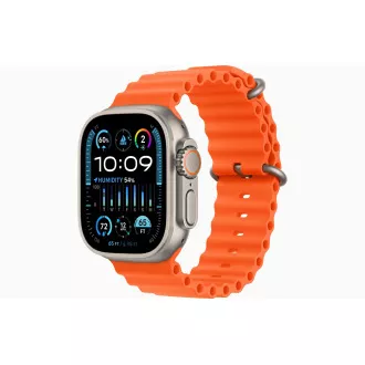 Apple Watch Ultra 2/49 mm/Titan/Sportska narukvica/Orange Ocean