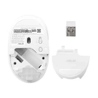 ASUS mirisni miš MD101/Ergonomski/Optički/2400 DPI/USB+BT/Bijeli