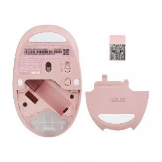 ASUS mirisni miš MD101/Ergonomski/Optički/2400 DPI/USB+BT/Ružičasti
