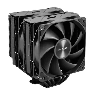 FSP MP7-B dvostruki hladnjak za CPU, 120 mm FDB ventilator, crni