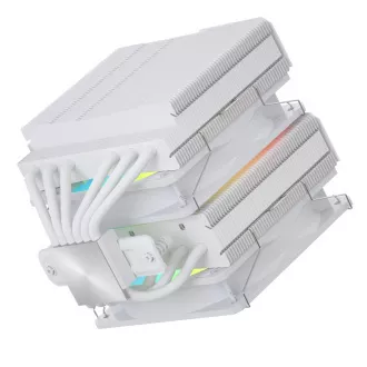 FSP MP7-WA dvostruki hladnjak za CPU, 120 mm FDB ventilator, bijela boja