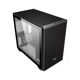 FSP CST360B/Micro Tower/Prozirno/Crno