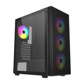 FSP M220/Midi Tower/Prozirno/Crno