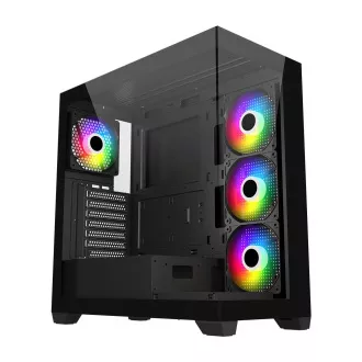 FSP M340-BA/Midi Tower/Prozirno/Crno