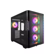 FSP M580-BA/Midi Tower/Prozirno/Crno