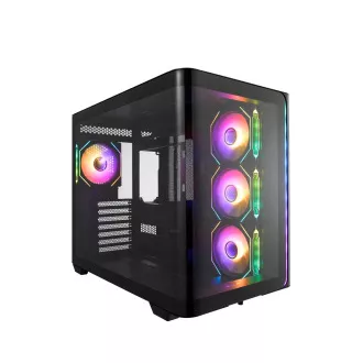 FSP M580-BA/Midi Tower/Prozirno/Crno