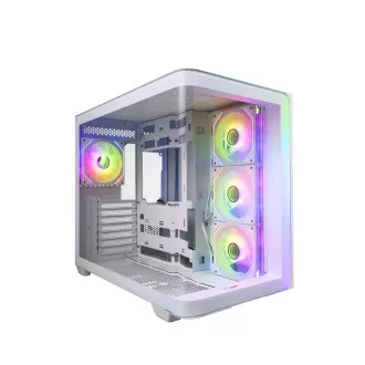 FSP M580-WP/Midi Tower/Prozirno/Bijelo