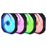 SCYTHE KF1425FD18R-P Kaze Flex 140 mm okrugli RGB PWM ventilator 300-1800 o/min