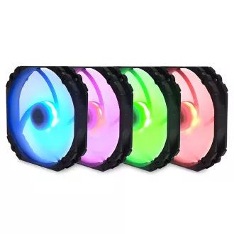 SCYTHE KF1425FD18R-P Kaze Flex 140 mm okrugli RGB PWM ventilator 300-1800 o/min