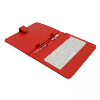AIREN AiTab kožna torbica 2 s USB tipkovnicom 8" CRVENA (CZ/SK/DE/UK/US... raspored)