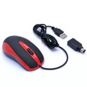 AMEI AM-M801/Uredski/Optički/800 DPI/Žični USB/Crno-crveni