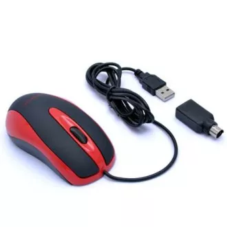 AMEI AM-M801/Uredski/Optički/800 DPI/Žični USB/Crno-crveni