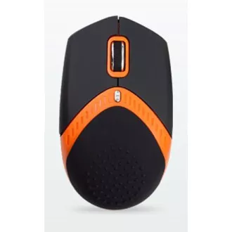 AMEI AM-M101O/Ergonomski/Optički/1600 DPI/Žični USB/Crno-narančasta