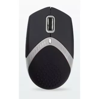 AMEI AM-M101S/Ergonomski/Optički/1600 DPI/Žični USB/Crno-srebrni