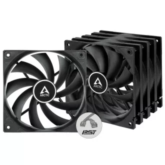 ARCTIC F12 PWM PST (5PCS Value Pack) (crno) - 120 mm ventilator kućišta s PWM kontrolom i PST kabelom - pakiranje