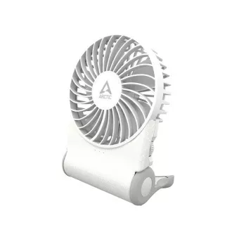 ARCTIC Summair 2Go (bijeli) - punjivi džepni ventilator s postoljem (74 sata trajanja baterije i varijabilno