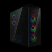 ARCTIC Xtender (crni) crni prozor bez GPU-a