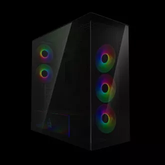 ARCTIC Xtender (crni) crni prozor bez GPU-a