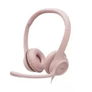 Odjednom Logitech Stereo USB Headset H390 set, roza