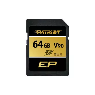 Patriot V90/SDXC/64GB/UHS-II U3 / klasa 10/+ adapter Patriot V90/SDXC/64GB/UHS-II U3 / klasa 10/+ adapter