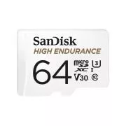 SanDisk High Endurance/micro SDXC/64GB/UHS-I U3 / adapter klase 10/+