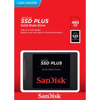 Sandisk Plus/480GB/SSD/2.5"/SATA/Crna/3R