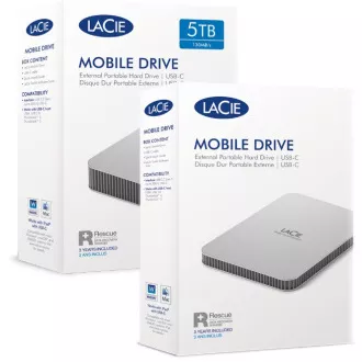 LaCie Mobile/5TB/HDD/Vanjski/2.5"/SATA/Siva/3R