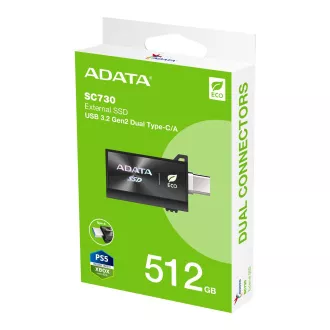 ADATA SC730/512GB/SSD/Vanjski/Crni/5R