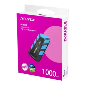 ADATA SD820/1TB/SSD/Vanjski/Plavi/5R