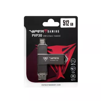 Patriot VIPER PVP30/512GB/SSD/Vanjski/Crni/3R
