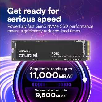 Crucial P510/2TB/SSD/M.2 NVMe/Crna/5R Crucial P510/2TB/SSD/M.2 NVMe/Crna/5R