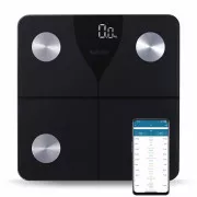 Salente SlimFit, pametna osobna dijagnostička fitness vaga, Bluetooth, crna