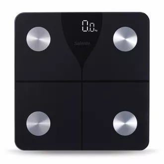 Salente SlimFit, pametna osobna dijagnostička fitness vaga, Bluetooth, crna