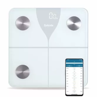 Salente SlimFit, pametna osobna dijagnostička fitness vaga, Bluetooth, bijela
