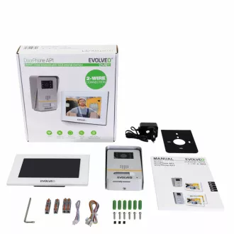 EVOLVEO DoorPhone AP1-2, žičani video telefon s aplikacijom, bijeli