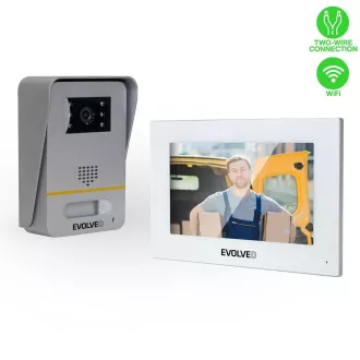 EVOLVEO DoorPhone AP1-2, žičani video telefon s aplikacijom, bijeli