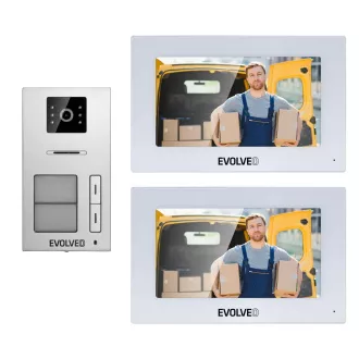 EVOLVEO DoorPhone AP2-2 žični videofon za dva stana s aplikacijom, bijeli