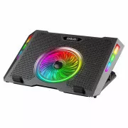 EVOLVEO Ania 16, hladnjača za laptop, 5 ventilatora, RGB pozadinsko osvjetljenje