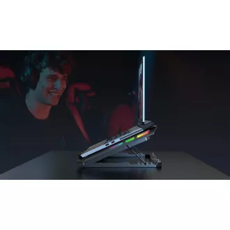 EVOLVEO Ania 16, hladnjača za laptop, 5 ventilatora, RGB pozadinsko osvjetljenje
