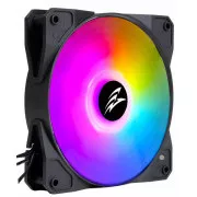 EVOLVEO 12FMB, ventilator, 120 mm, 4-pinski molex, ARGB, master, crni