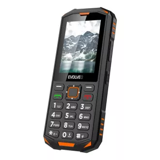 EVOLVEO StrongPhone X5, vodootporan izdržljiv Dual SIM telefon, crno-narančast